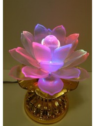 Luminária Flor de Lotus com Mantras Cromoterapia